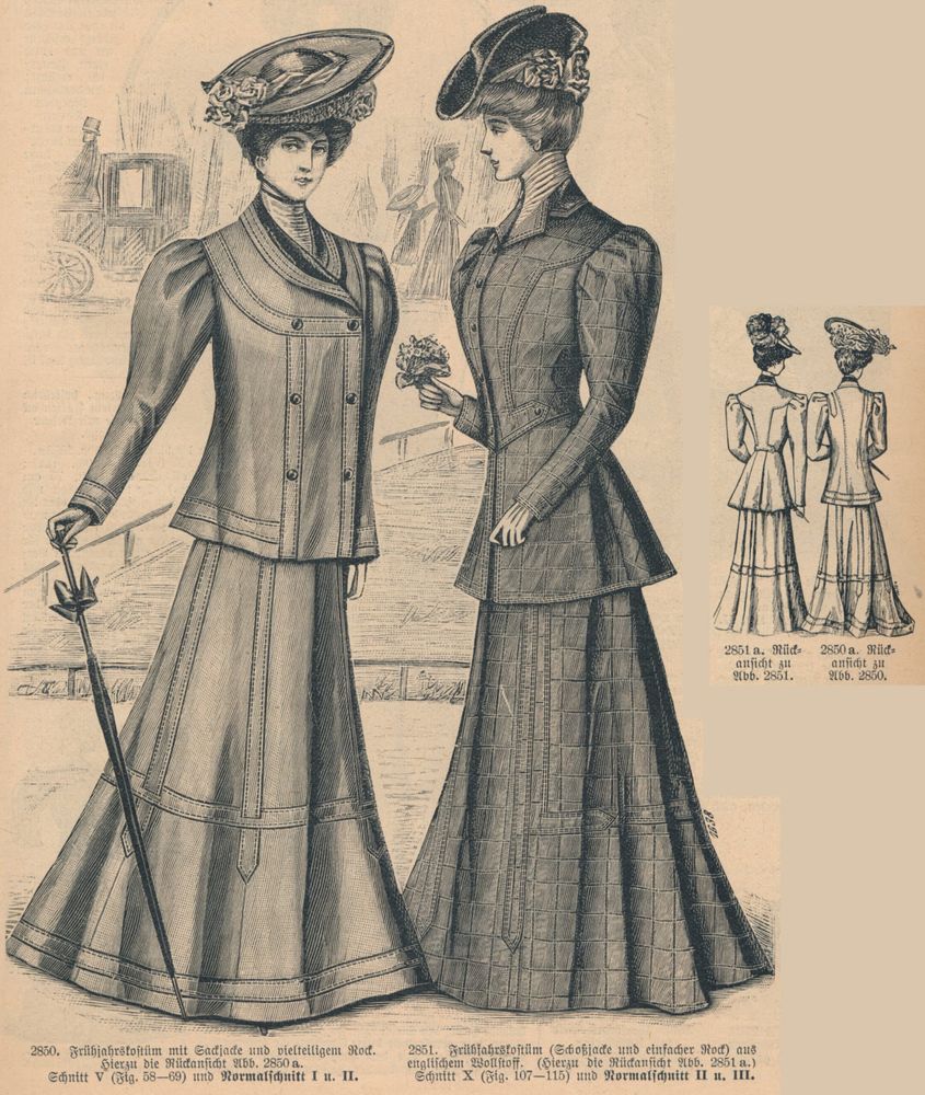 Frühjahrskostüme 1906 (Sonntagszeitung für’s deutsche Haus)
