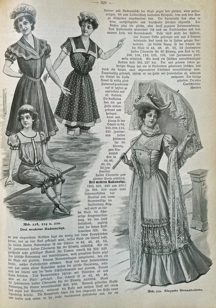 Strandmode 1905 (Welt der Frau 1905)