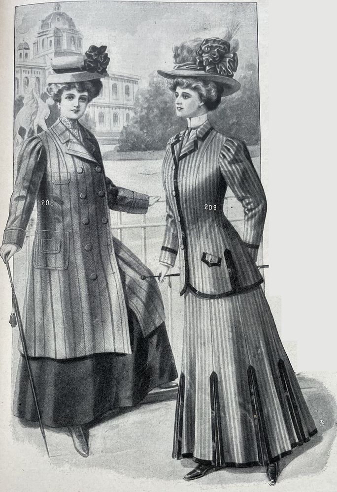 Reisekostüme 1908 (Welt der Frau 1908)