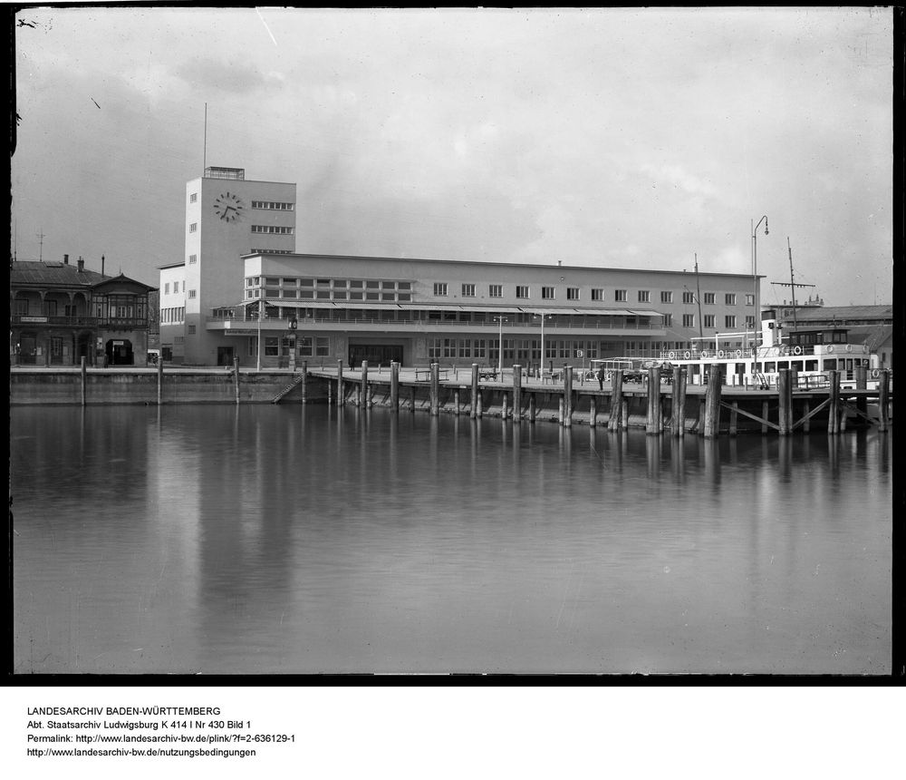 Historische Aufnahmen des Hafenbahnhofs Friedrichshafen vor dem Umbau zum Museum