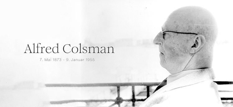 Historische Aufnahme von Alfred Colsman im Profil.