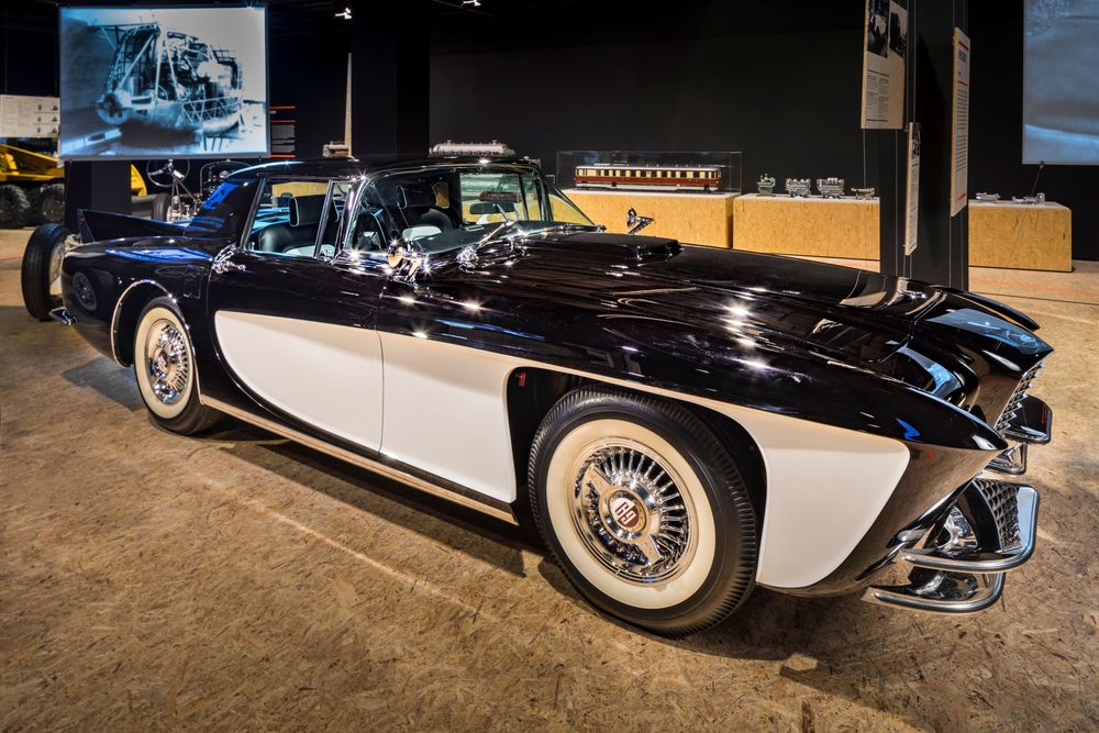 Das Auto namens Gaylord Gladiator in der Ausstellung "Innovationen. Zukunft als Ziel".