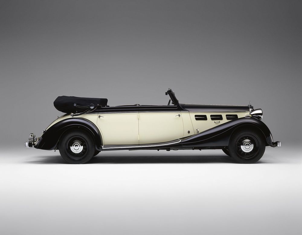 Aufnahme eines Maybach-Automobils.